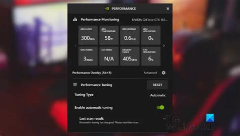 graphics card smart tuner has stopped working|NVIDIA automatic performance tuning not working or .